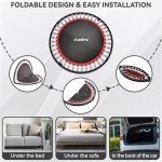 Pukomc 48-Inch Foldable Fitness Trampoline with Handle