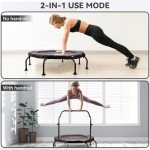 Pukomc 48-Inch Foldable Fitness Trampoline with Handle