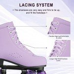 Purple High-Top Roller Skates for Beginners