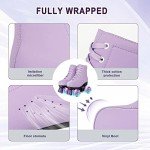 Purple High-Top Roller Skates for Beginners