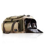 MIER Large Gym Bag with Shoe Compartment - Khaki