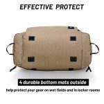 MIER Large Gym Bag with Shoe Compartment - Khaki