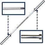 4FT Olympic Barbell with Collars - Chrome Finish