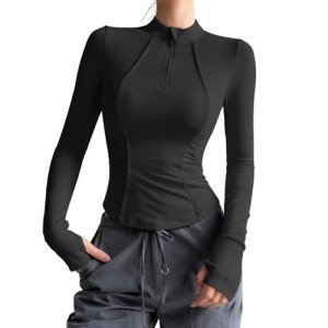 Women's Quarter Zip Running & Yoga Top