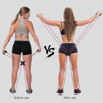 Portable Pilates Reformer Kit with Resistance Tubes