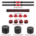 Adjustable 44LB Dumbbell Set for Home Workouts