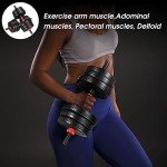 Adjustable 44LB Dumbbell Set for Home Workouts