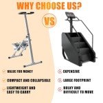 Compact Folding Stair Stepper for Home Workouts