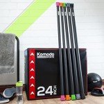 KOMODO 4kg Color-Coded Aerobic Weighted Barbell