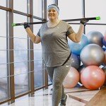 KOMODO 4kg Color-Coded Aerobic Weighted Barbell