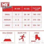 Adjustable Red Quad Roller Skates for Kids