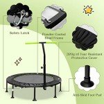Mini Trampoline with Adjustable Handrail for Fitness
