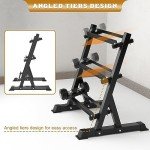 Adjustable 3-Tier Dumbbell Rack for Home Gym