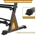 Adjustable 3-Tier Dumbbell Rack for Home Gym