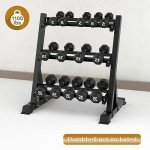 Adjustable 3-Tier Dumbbell Rack for Home Gym