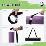 Adjustable Pink Yoga Mat Carrier Sling