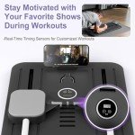 Foldable Pilates Reformer Set with Ab Roller