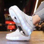 Kids LED Light Up Roller Skate Sneakers