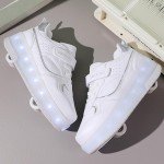 Kids LED Light Up Roller Skate Sneakers