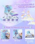 Adjustable Inline Skates for Kids with LED Lights