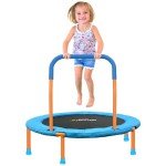 ATIVAFIT Mini Trampoline for Toddlers with Handle