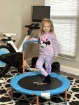 ATIVAFIT Mini Trampoline for Toddlers with Handle