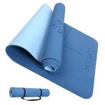 YOGATI Thick Non-Slip Yoga Mat with Alignment Lines