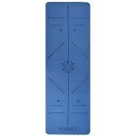 YOGATI Thick Non-Slip Yoga Mat with Alignment Lines