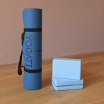 YOGATI Thick Non-Slip Yoga Mat with Alignment Lines