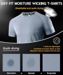 Men's 5-Pack Dry Fit Workout Shirts