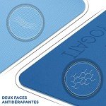 YOGATI Thick Non-Slip Yoga Mat with Alignment Lines