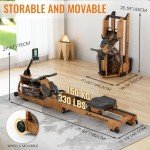 Water Rowing Machine for Home Gym Fitness