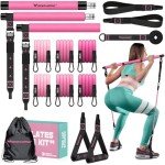 Multifunctional Pilates Bar Kit with Resistance Bands