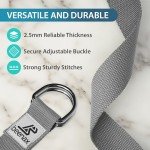 Extra Long Adjustable Yoga Strap with D-Ring