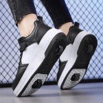 Mateju Kids Adjustable Roller Skate Shoes, Black