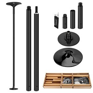 PRIOR FITNESS Removable 45mm Dance Pole - Black