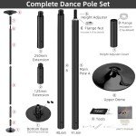 PRIOR FITNESS Removable 45mm Dance Pole - Black