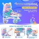 Adjustable Light-Up Roller Skates for Kids