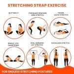 Yoga Stretching Strap with Comfortable Nylon Handles