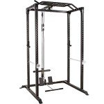 Power Rack Squat Cage with Dual Pulley System