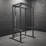 Power Rack Squat Cage with Dual Pulley System