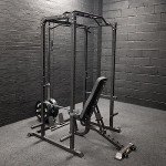 Power Rack Squat Cage with Dual Pulley System