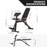 Multi-Functional Adjustable Weight Bench for Home Workouts