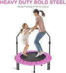 Adjustable Kids Trampoline for Indoor and Outdoor Fun
