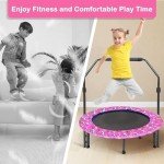 Adjustable Kids Trampoline for Indoor and Outdoor Fun