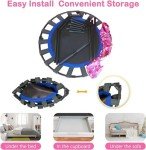 Adjustable Kids Trampoline for Indoor and Outdoor Fun