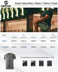 HOPLYNN Men's Dry Fit Running Shirts - 3 Pack