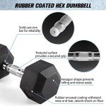 RitFit 45 LB Hexagon Dumbbell for Home Workouts