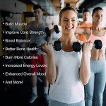 RitFit 45 LB Hexagon Dumbbell for Home Workouts