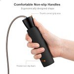 Gritin Adjustable Speed Jump Rope with Foam Handles